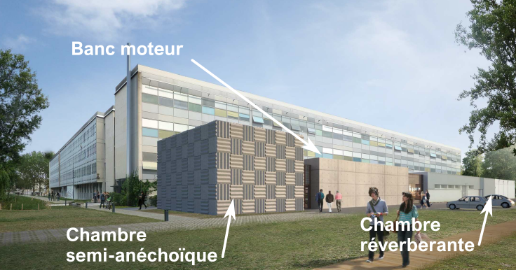 vue extérieure du LVA et ses principaux moyens d’essais actuels